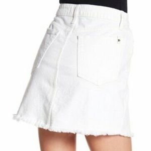 Joe’s Jeans Womens High Waisted White Denim Skirt
